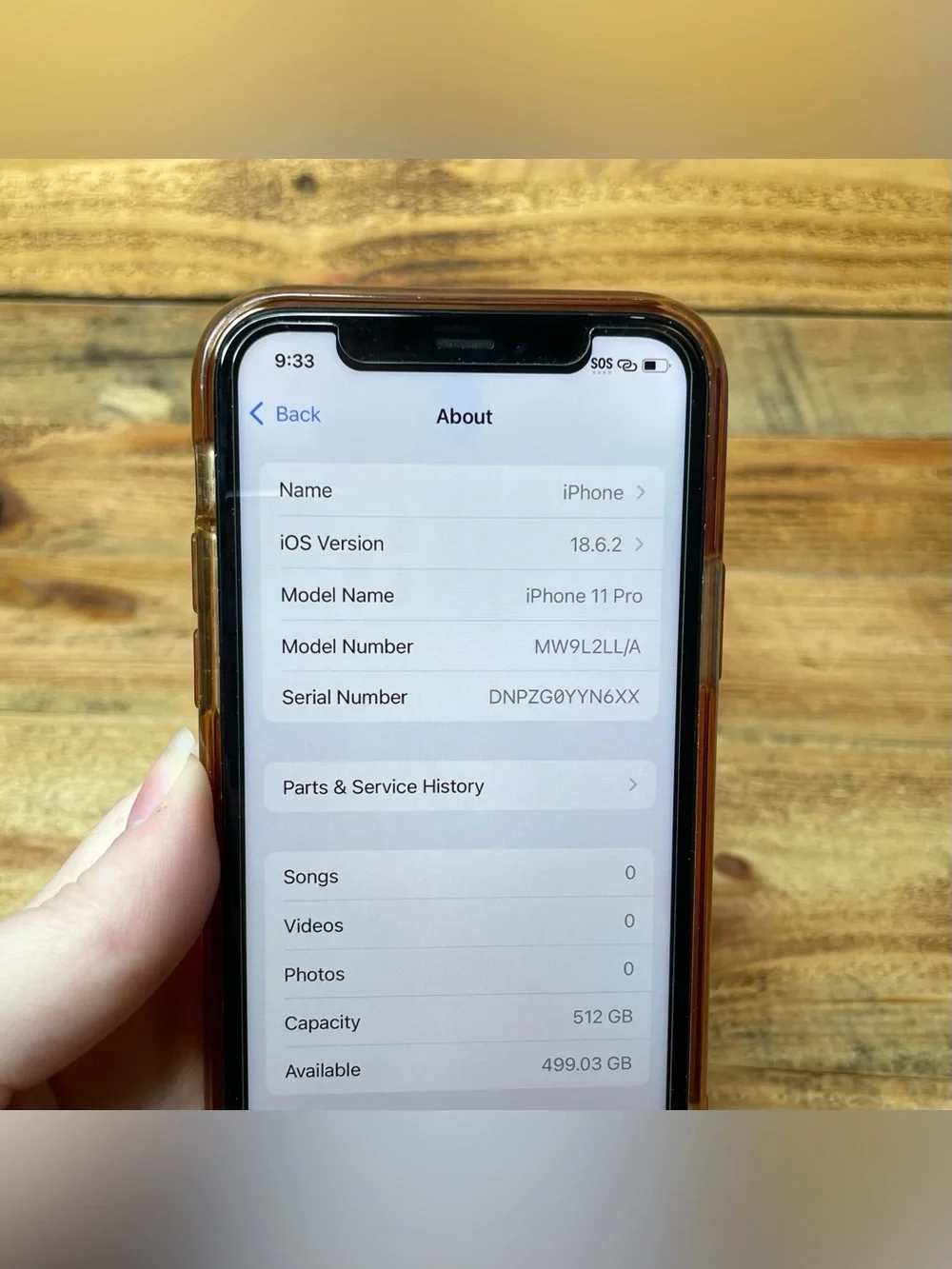Unlocked Apple iPhone 11 Pro 512GB 18.6.2 MW9L2LL/A (WATER DAMAGE READ)